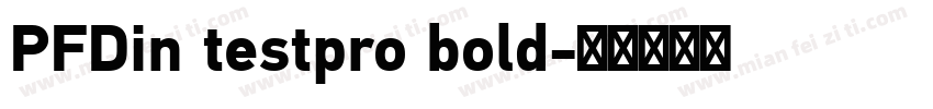 PFDin testpro bold字体转换